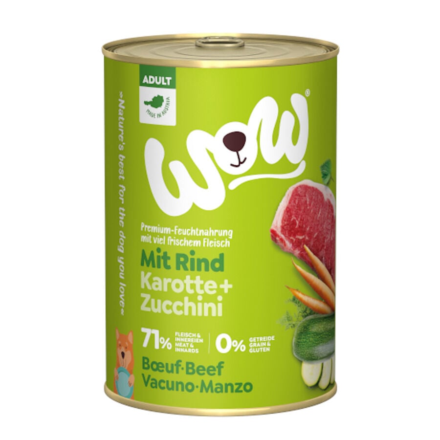 Wow Food Adult Vacuno lata para perros, , large image number null